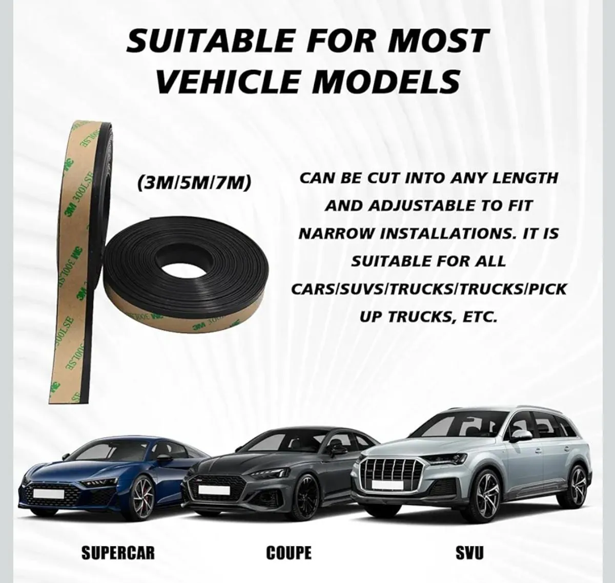 Windshield Sunroof Seal Strip roof Trim Molding.