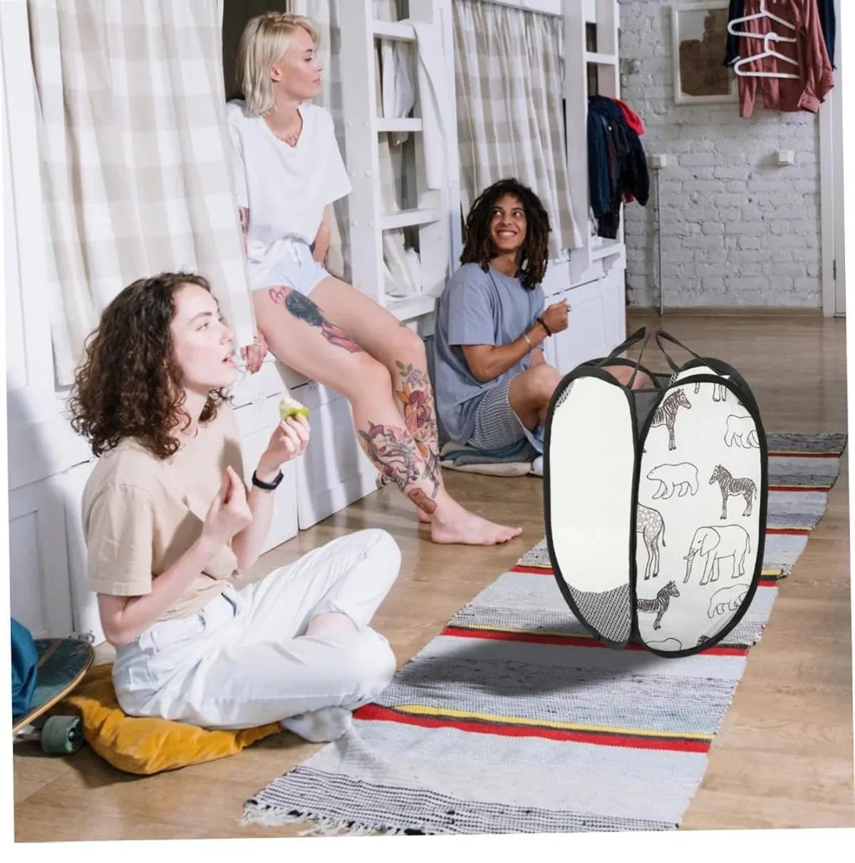 CHILDWEET 1pcs Laundry Hampers  Laundry Baskets Foldable Wall Mount Basket for Bathroom Capacity Clothes Storage
