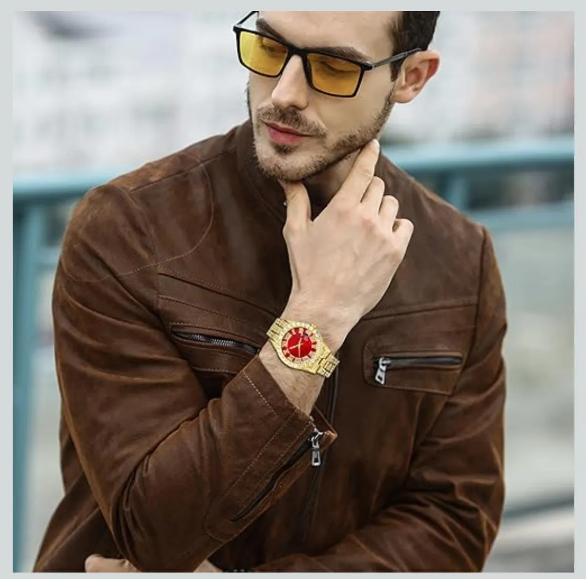 Quarts Diamond  Men Watch