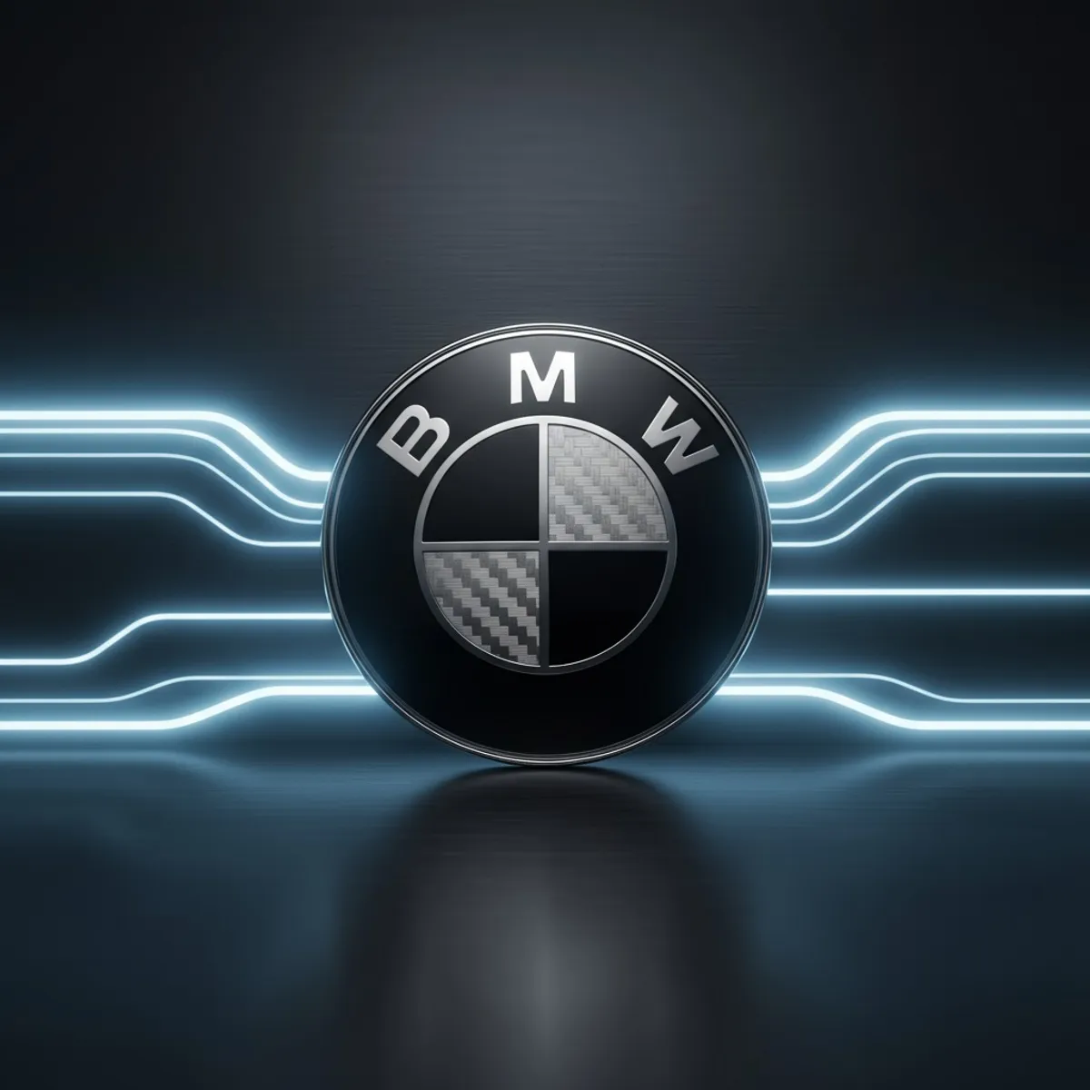 BMW Carbon Badge Emblem.