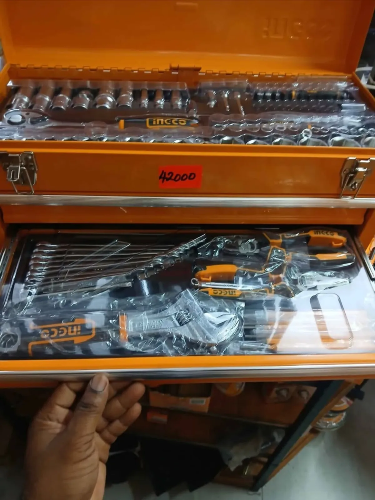 132 pcs Tool Chest set, Yellow, Yellow
