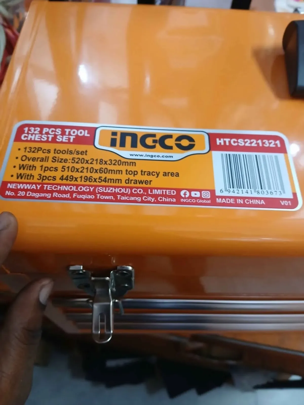 132 pcs Tool Chest set, Yellow, Yellow