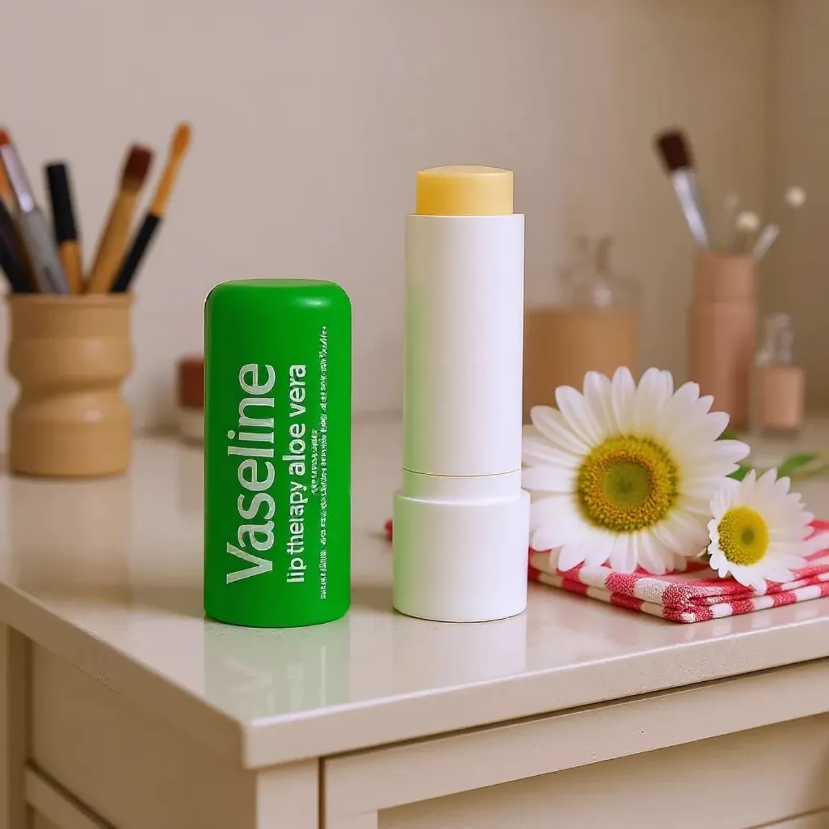 Vaseline Lip Therapy - Aloe Vera, Fast-Acting Nourishment, Ideal for Chapped, Dry, Cracked, or Damaged Lips, Lip Balm, 0.16 oz