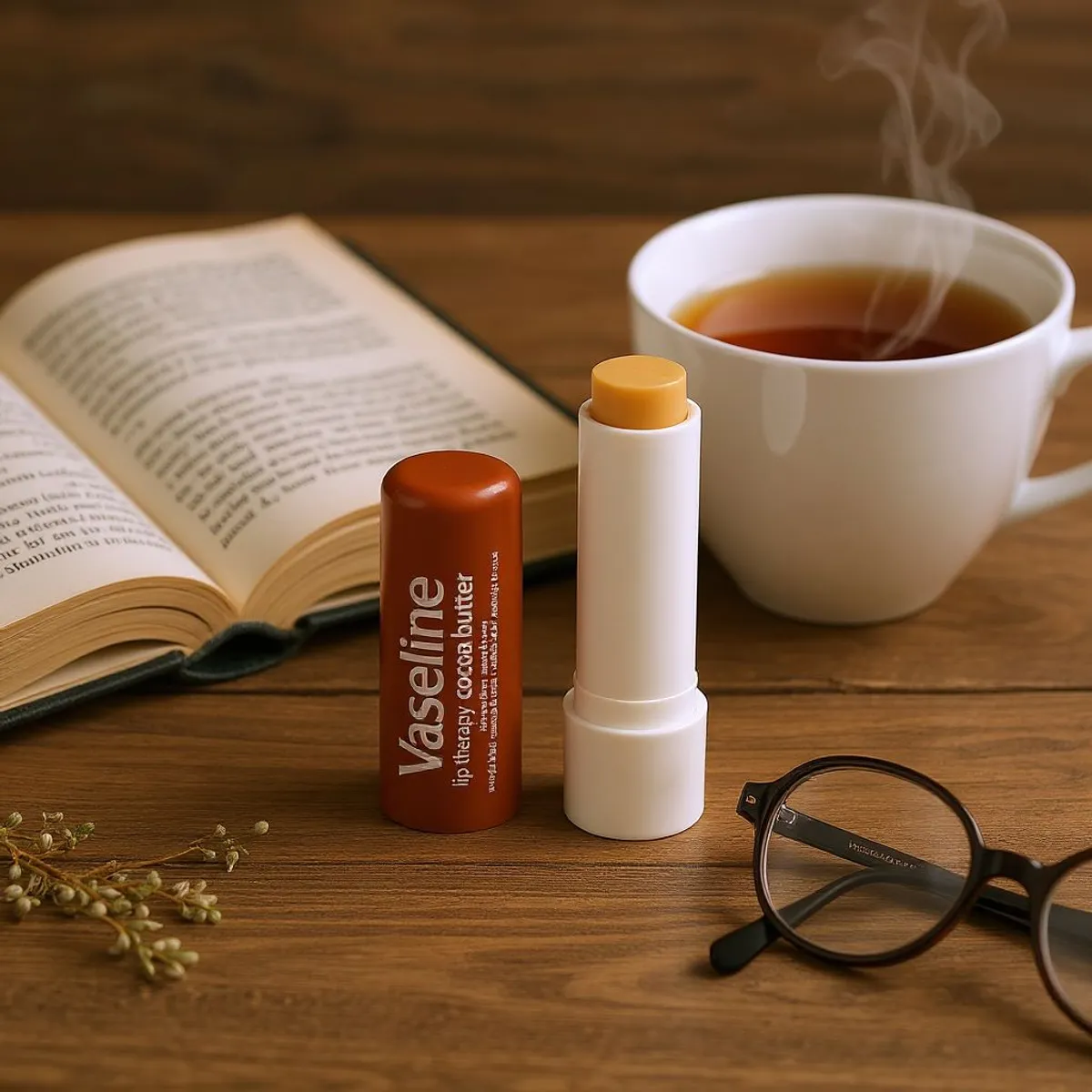 Vaseline Lip Therapy - Cocoa Butter, Fast-Acting Nourishment, Ideal for Chapped, Dry, Cracked, or Damaged Lips, Lip Balm, 0.16 oz