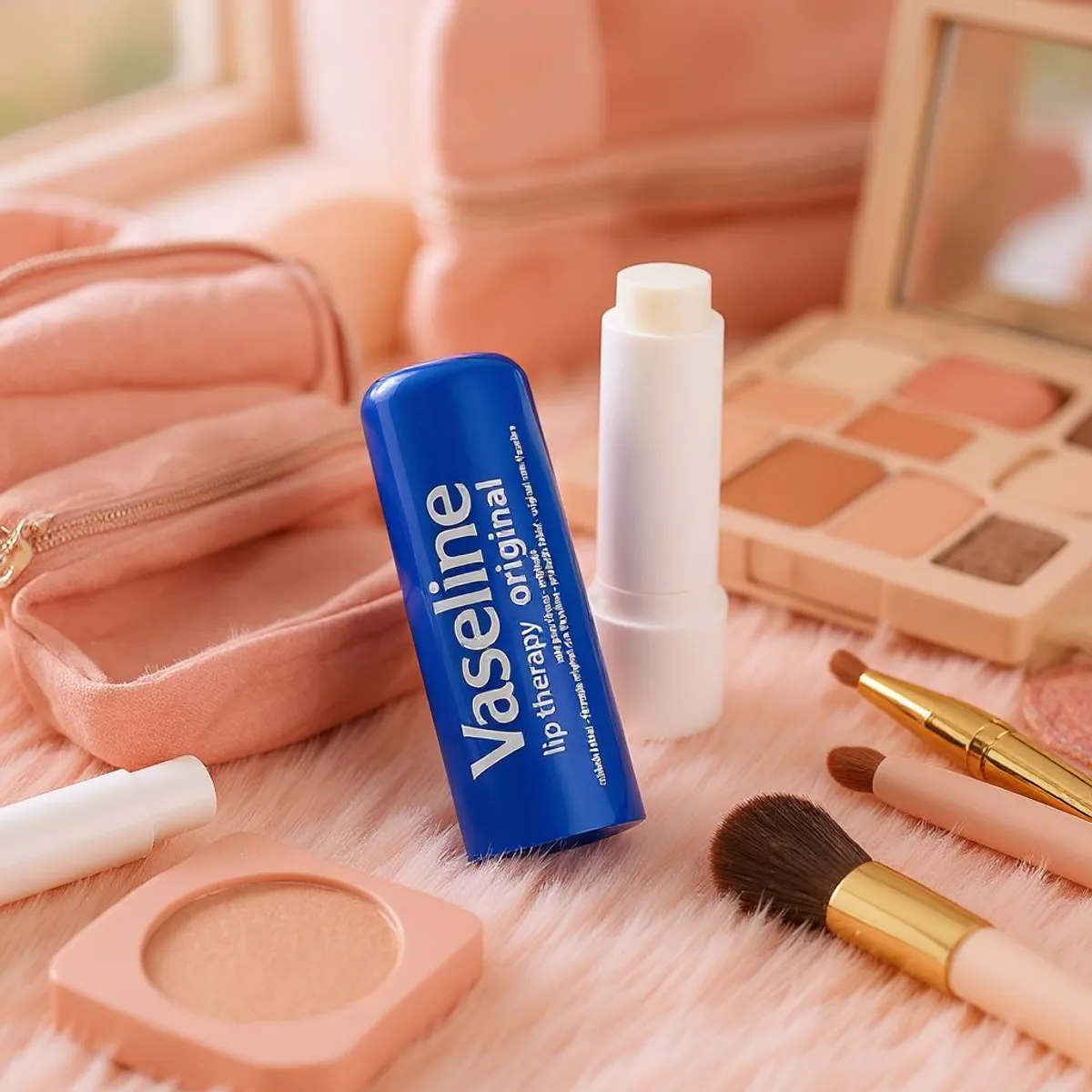 Vaseline Lip Therapy - Original (Unscented), Fast-Acting Nourishment, Ideal for Chapped, Dry, Cracked, or Damaged Lips, Lip Balm, 0.16 oz