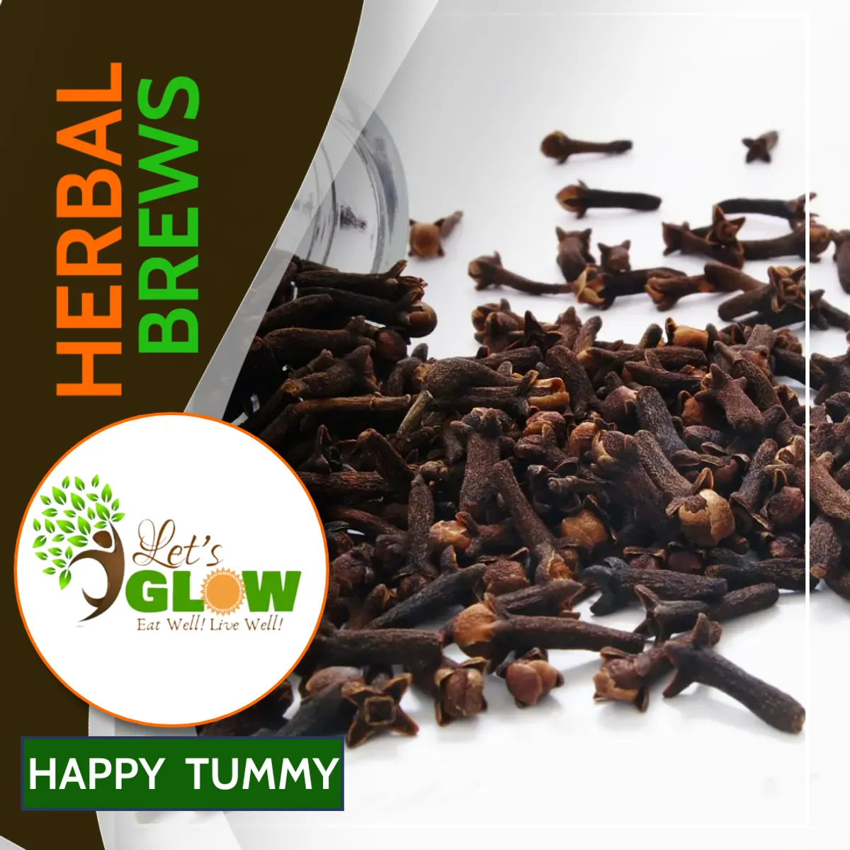 Let’s GLOW Happy Tummy Herbal Brew , 2oz