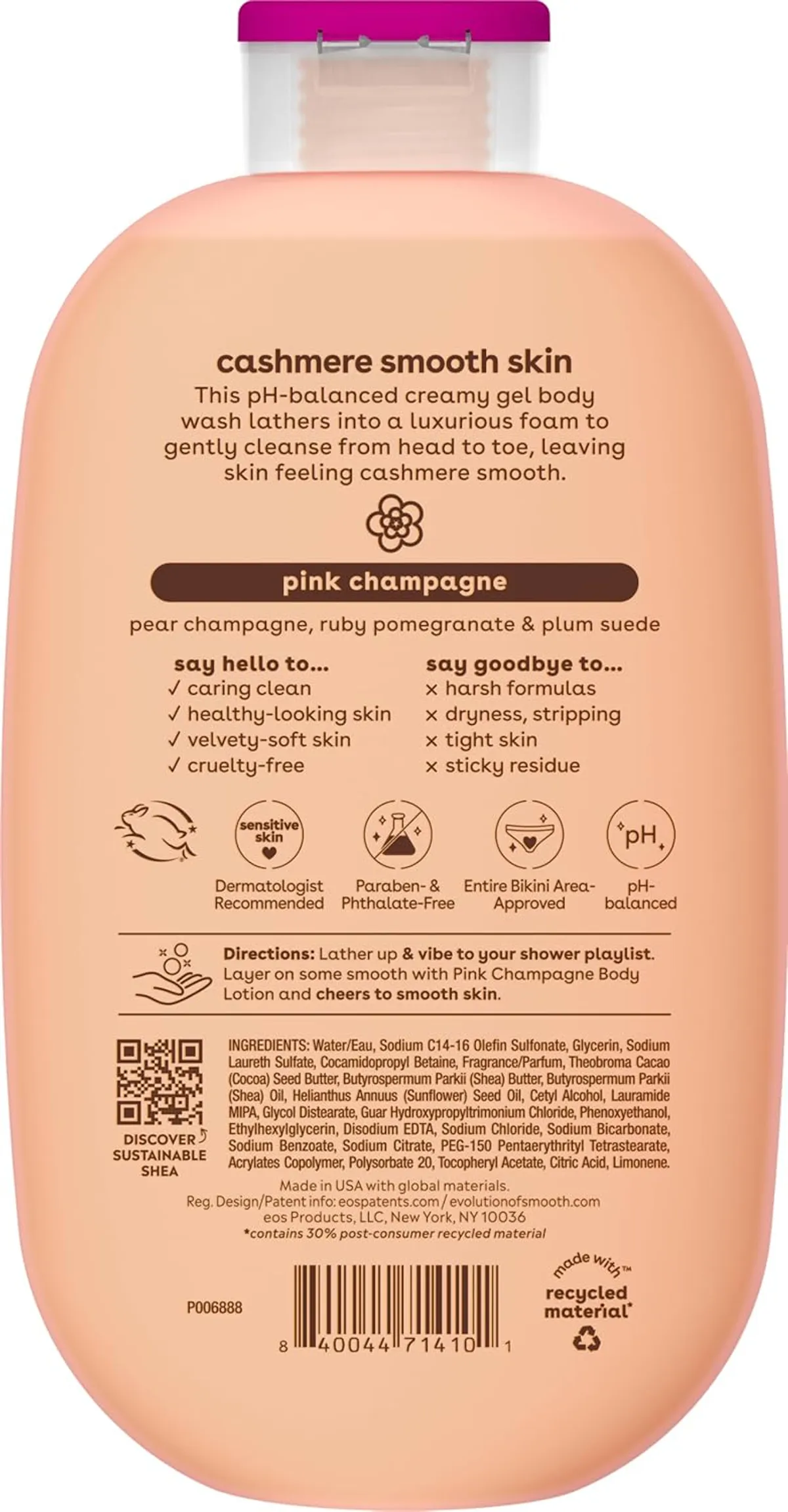 eos Pink Champagne Body Wash, 16 fl oz