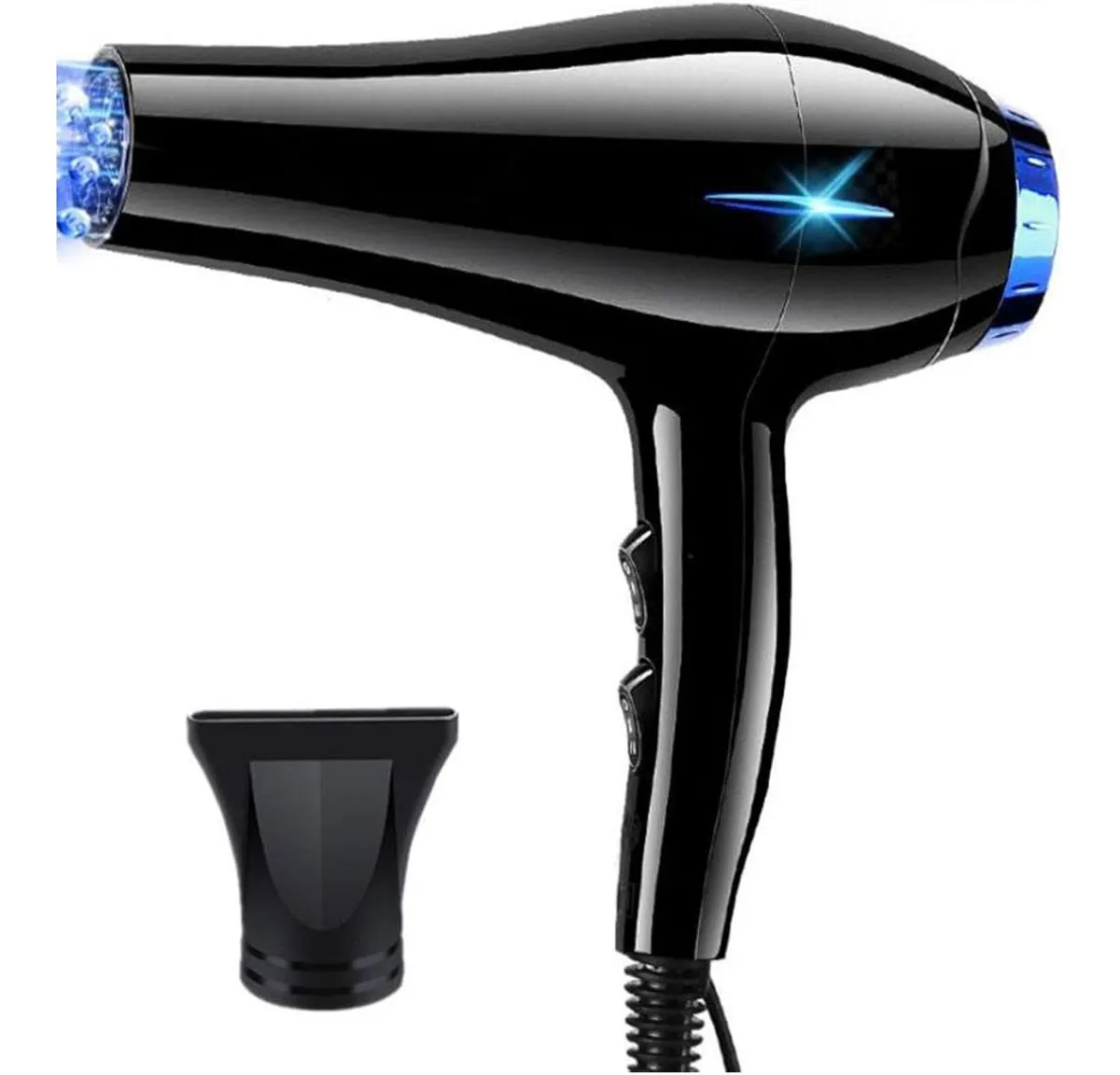 800 Watt Powerful Hair Dryer with 2-Speed and 3 Temperature Settings Cool Shot Button - Blue