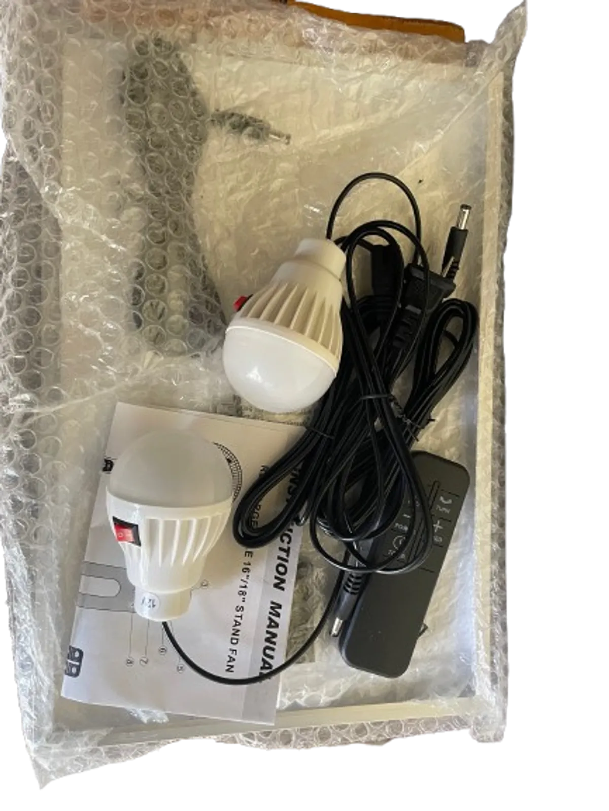 Rechargeable Solar Standing Fan - 18"