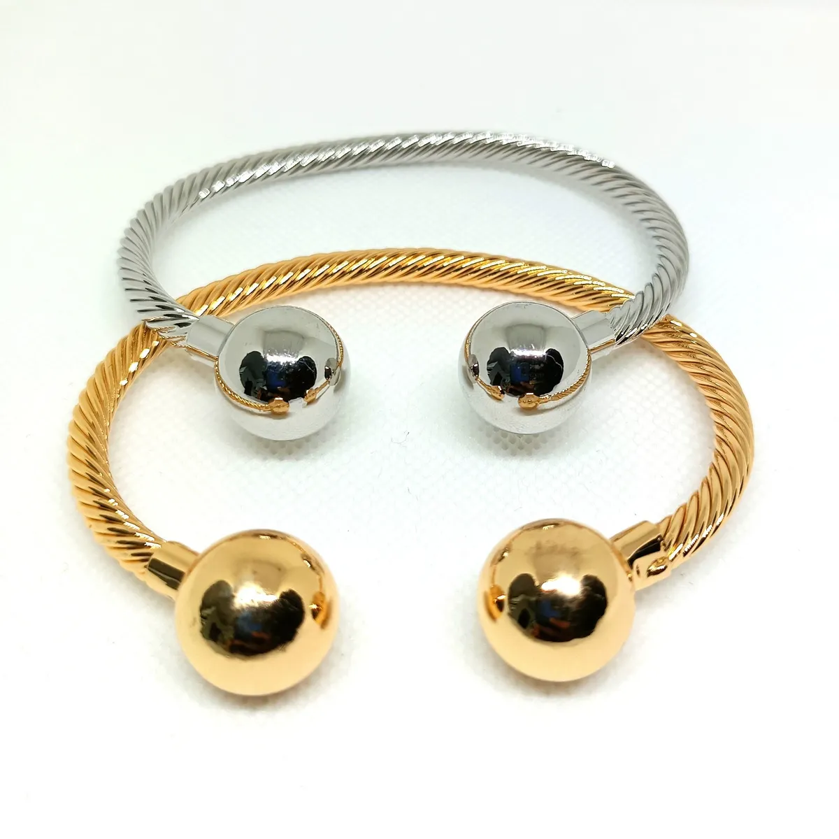 Stainless Steel Cuff Bracelet, Gold