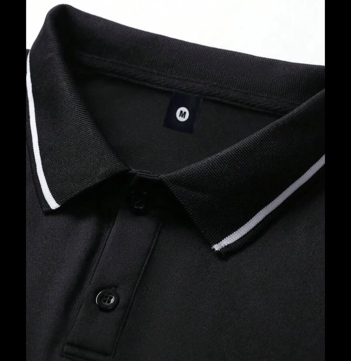 3pcs Men Long Sleeve POLO Shirts, Classic Collar, Casual Sportswear, Retro Simple Solid Color Basic Tops - Size M
