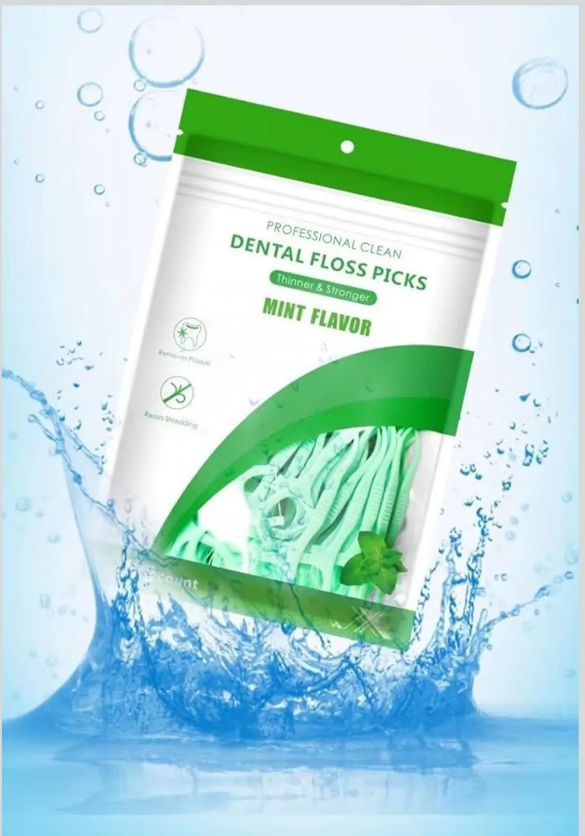Selvoro Fresh Mint Dental Floss Picks Dentist Designed & most convenient teeth Flosser for fresh Breath & complete oral plaque removal