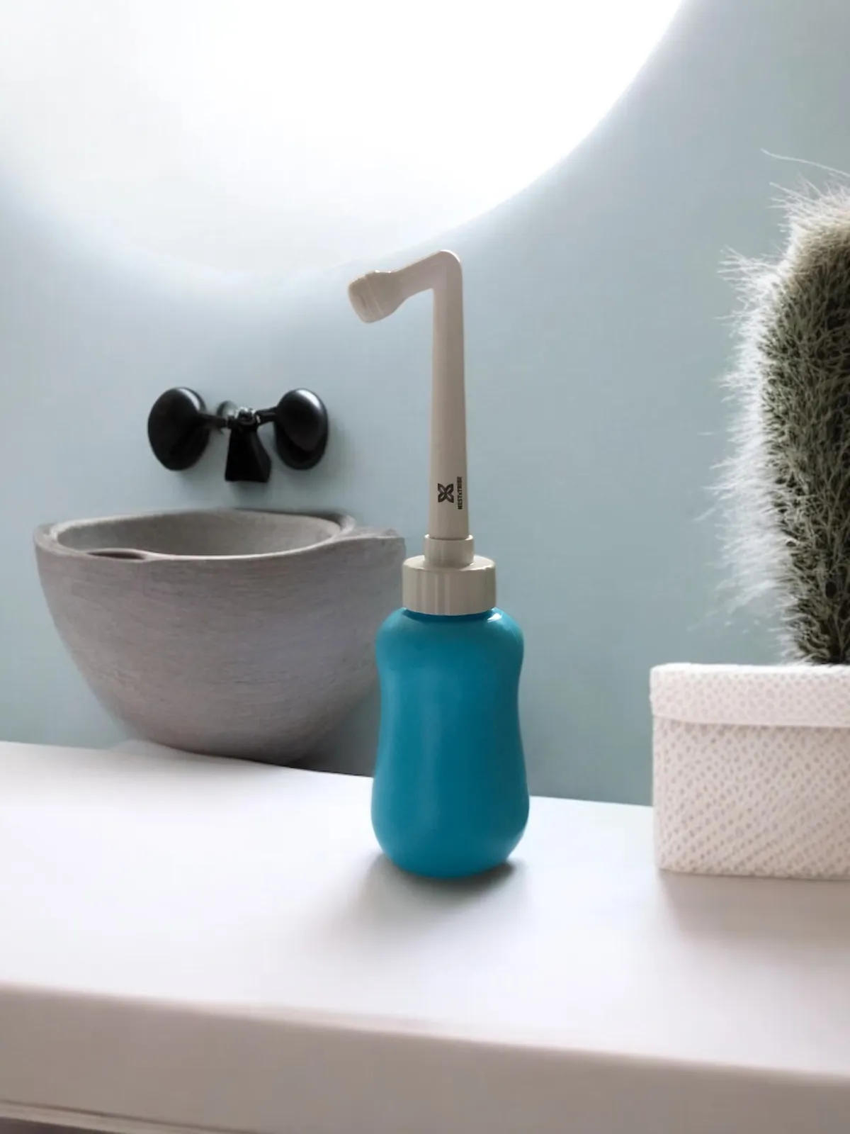 NESTxTRIBE Peri Bottle – Upside Down Postpartum Perineal Rinse Bottle for Vaginal Delivery, Hemorrhoid Relief & Recovery Care