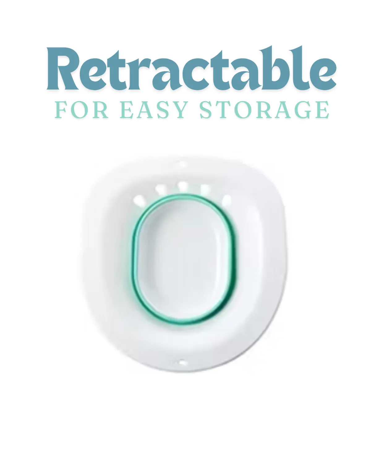 NESTxTRIBE Sitz Bath – Collapsible Postpartum Soak Basin for Hemorrhoid Relief, Vaginal Delivery Recovery & Perineal Care