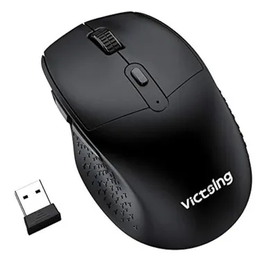 VicTsing Wireless Rechargeable Mouse for PC and MacBook - Black