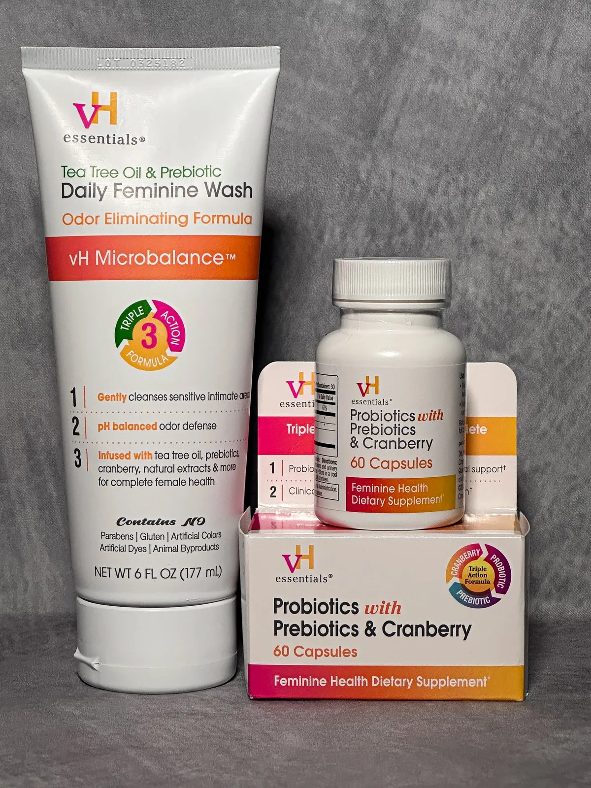 VH Essentials Probiotics with Prebiotics & Cranberry - 60 Ct