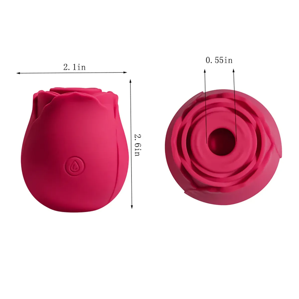 Rose Toy Vibrator, 10 Vibration Modes, 10 Vibratrion Speed, Clitorial Stimulator, Female Massager Sex Toy., Red