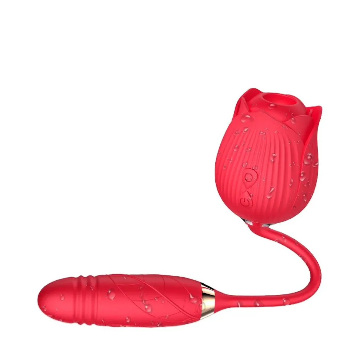 RoseLuxe™ Oral Suction & Thrusting Vibrator (10 Modes / 10 Speeds)