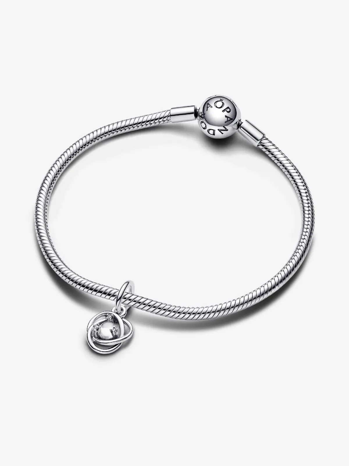 Original Pandora Clear Eternity circle dangle charm (June birthstone)