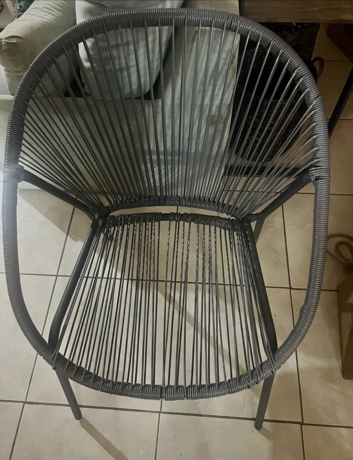 Preowned Woven Indoor Outdoor Chair Set
