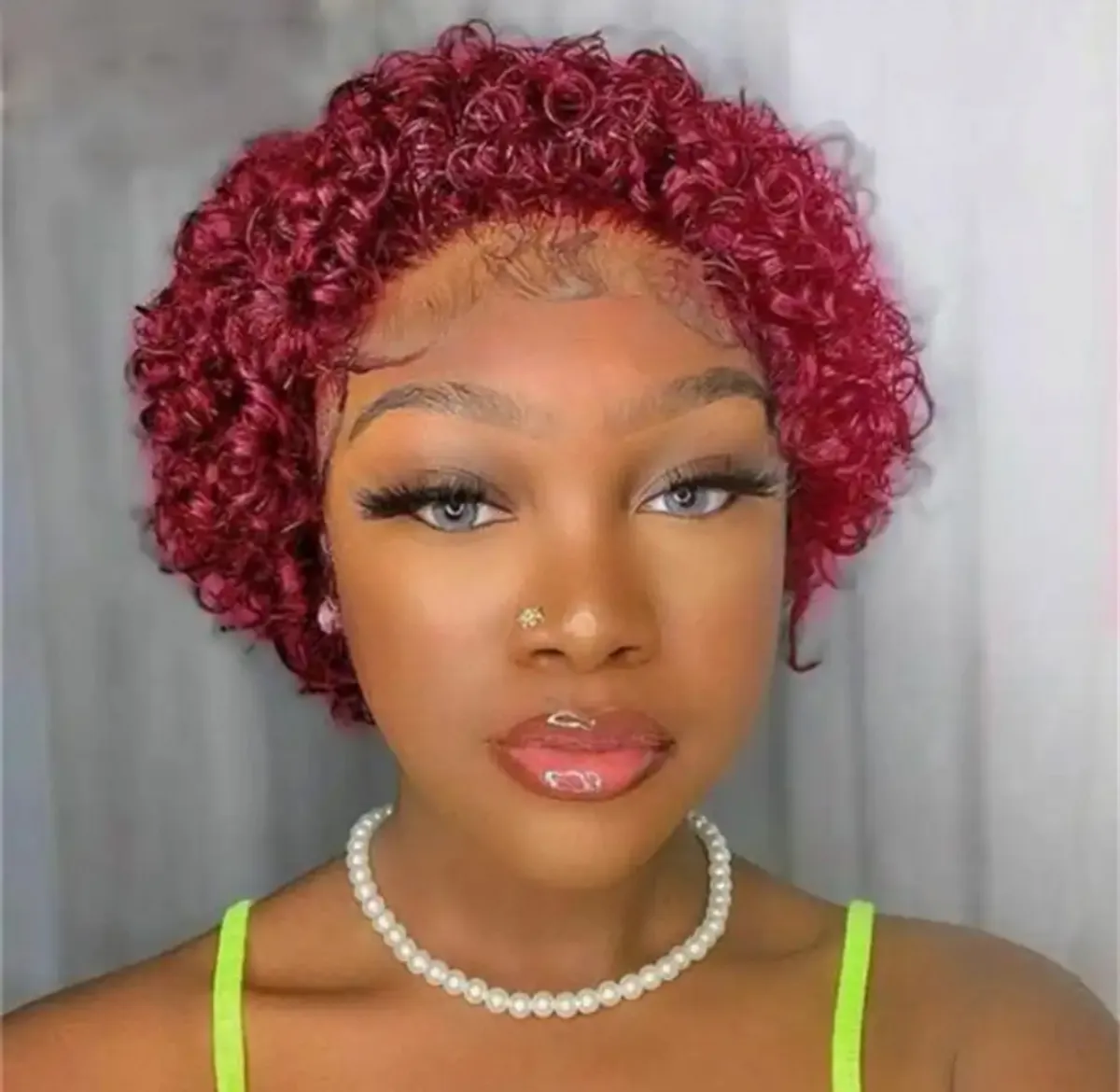 Human Hair Pixie Wig