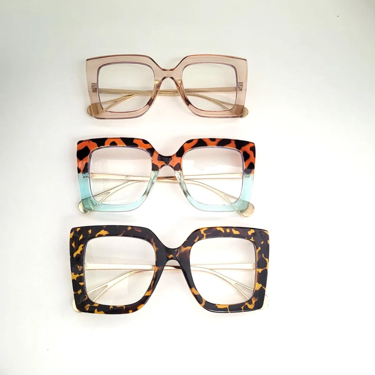Round Frame Anti-Blue Light Fashion Eyewear, Brown