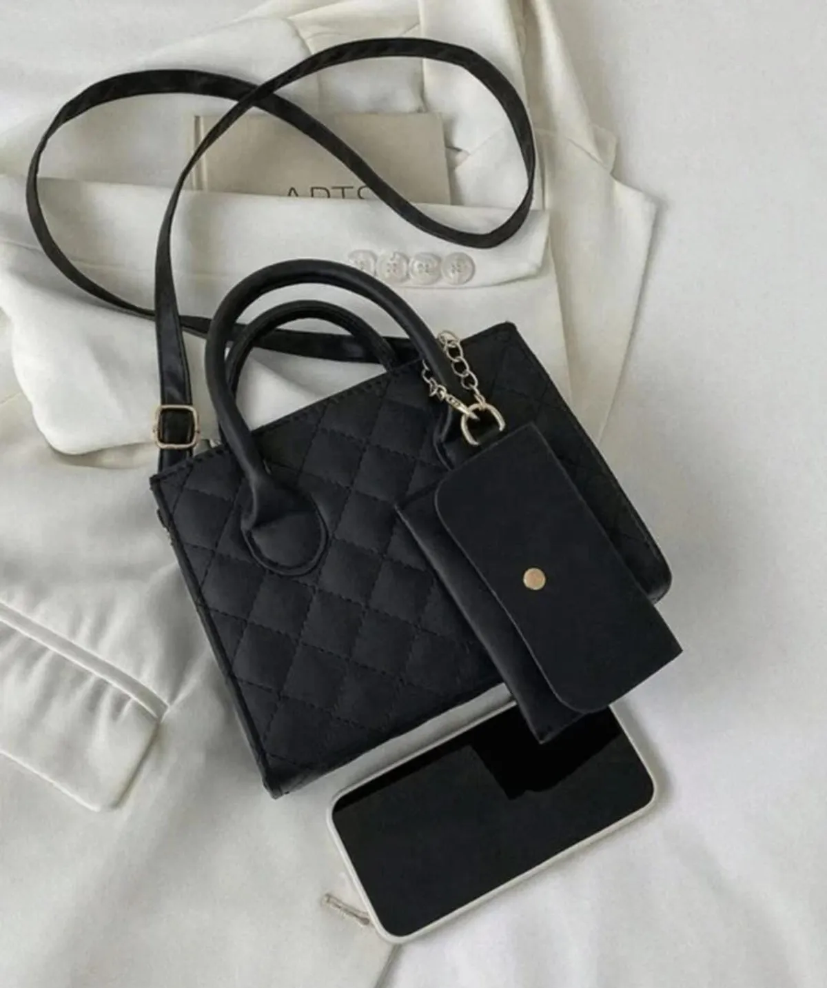 Minimalist Black Small Square Abg, All-Match Top Handle Purse, Classic Shoulder Bag For Work