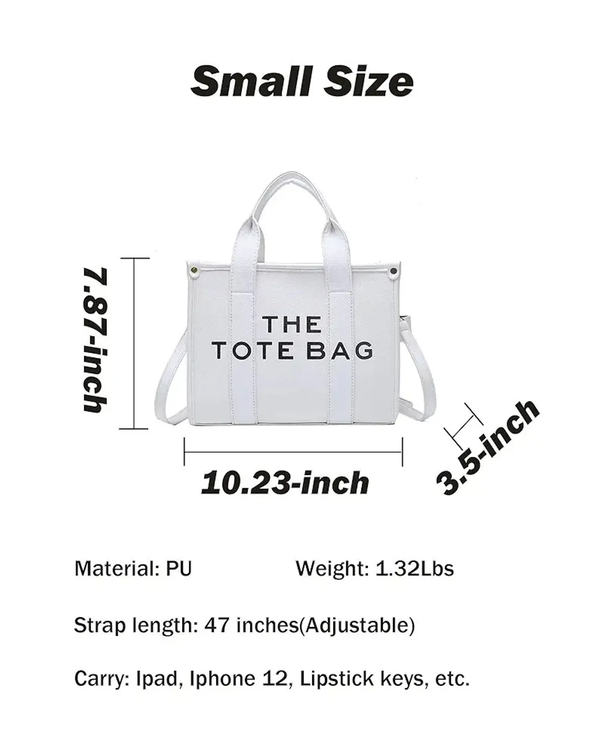 Tote Bags for Women, Leather Mini Tote Bag with Zipper, Shoulder/Crossbody/Handbag