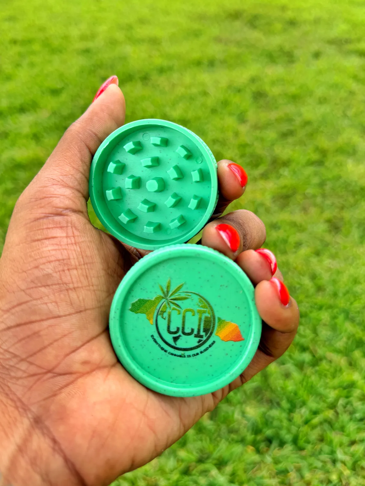 CCI Hemp Grinder - 2-Piece Durable Hemp Grinder for Herbs & Spices, Goblin