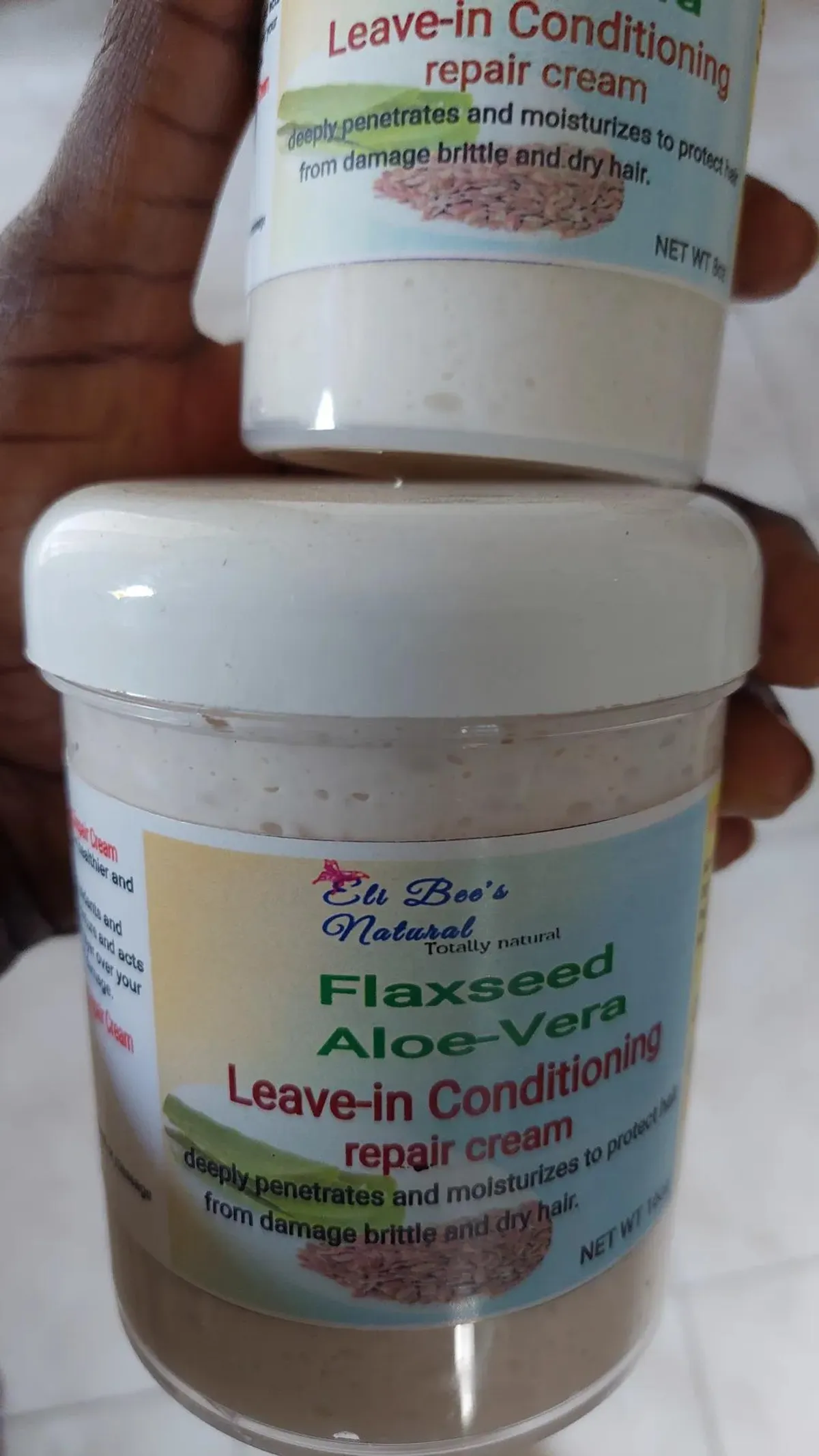 8oz Flaxseed Aloe Vera Leave in Conditioning Repair Cream