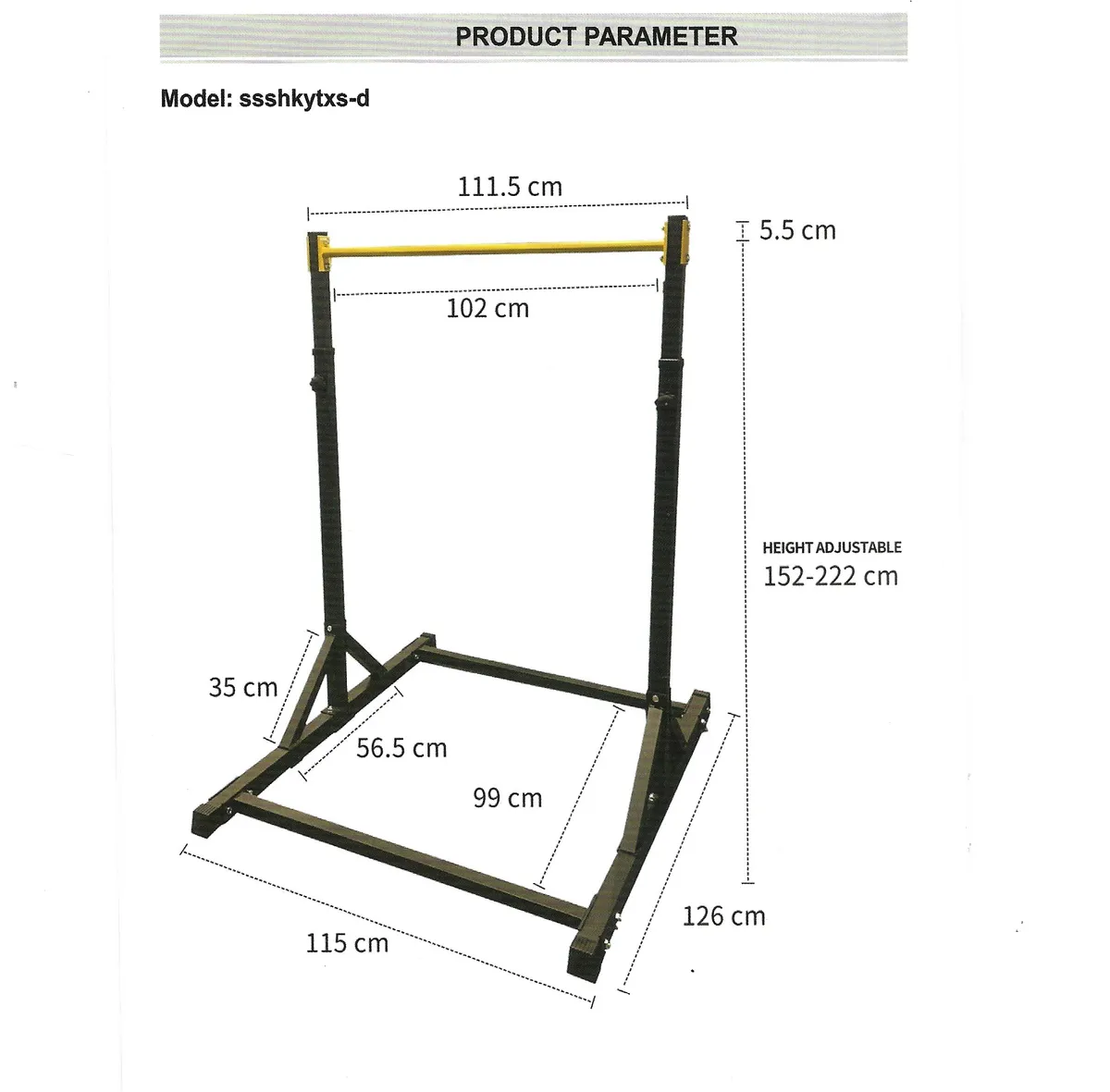 Adjustable Pull-Up Bar