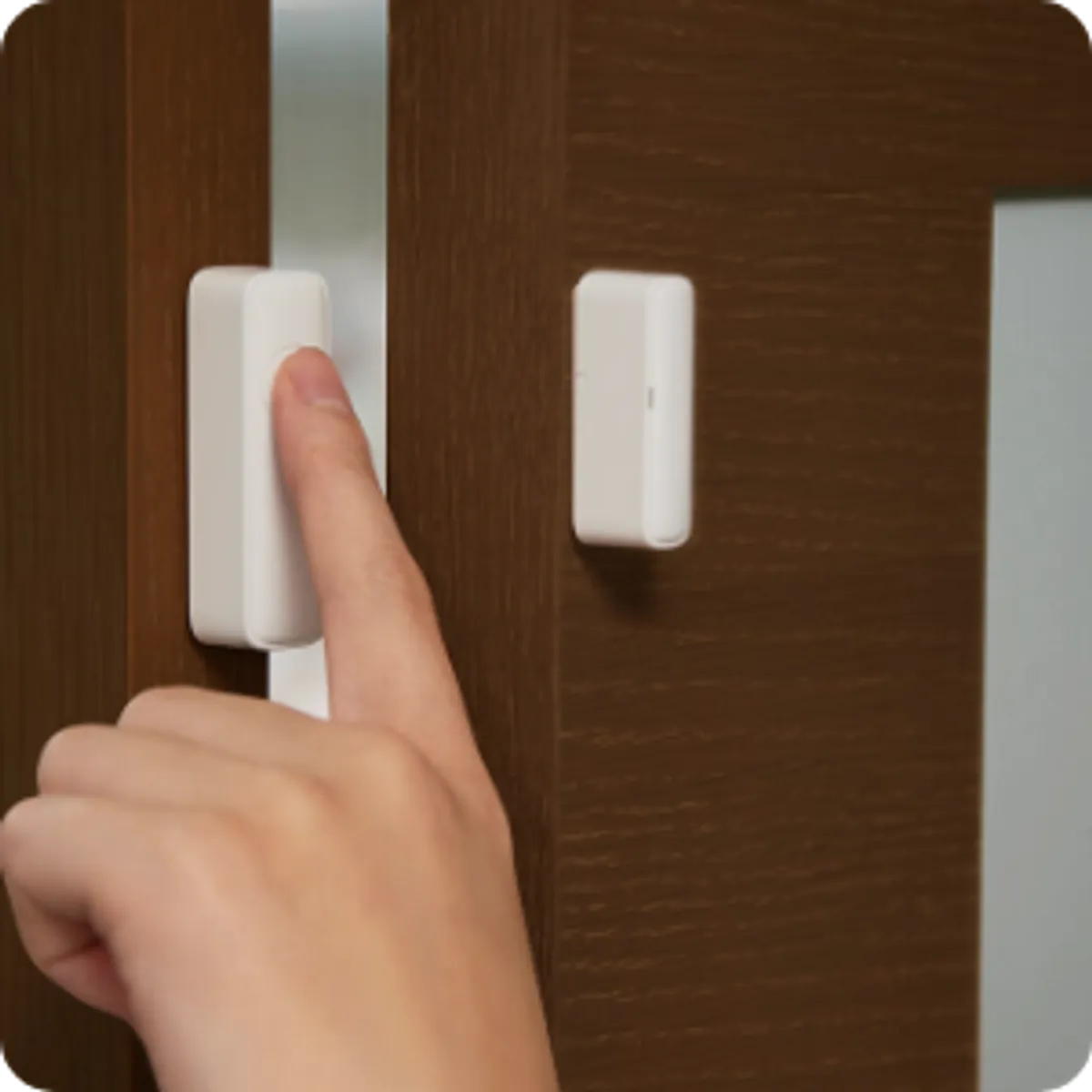 Smart Door Sensor, Smart Door Window Sensor for 2.4GHz, Smart Life Sensor with Voice Control APP Control for Home Security Energy Saving