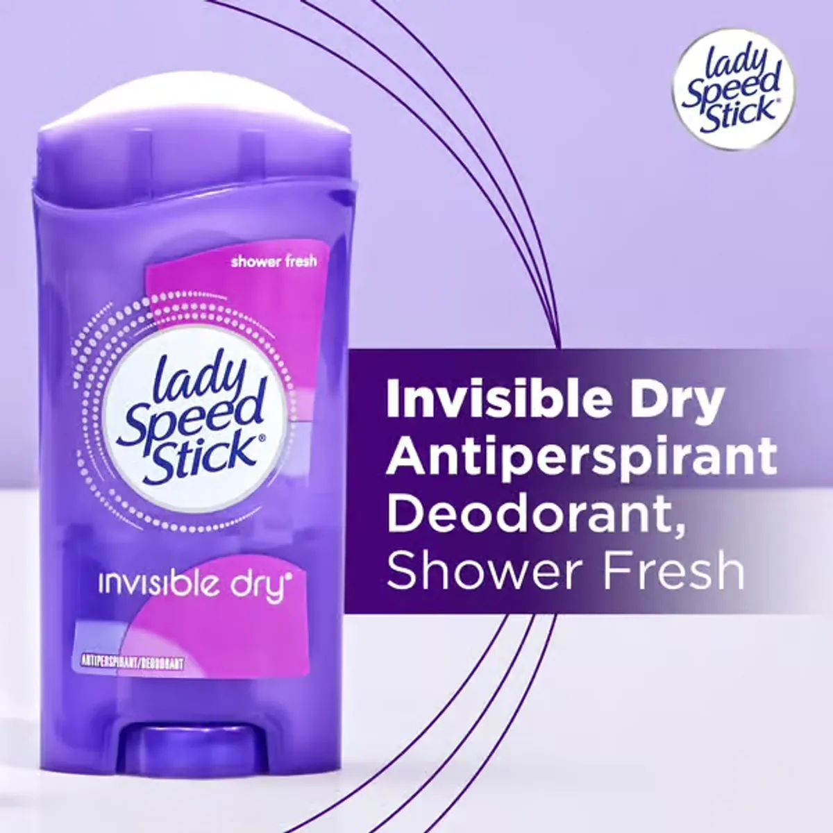 Lady Speed Stick Invisible Dry Antiperspirant Deodorant  Shower Fresh  2.3oz