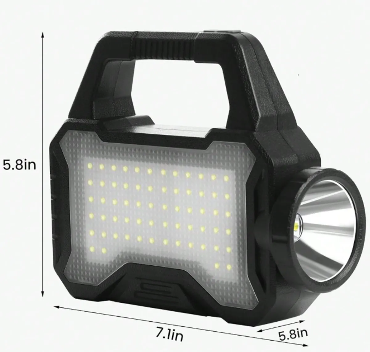 Multifunctional Solar Flashlight, w/USB Charging