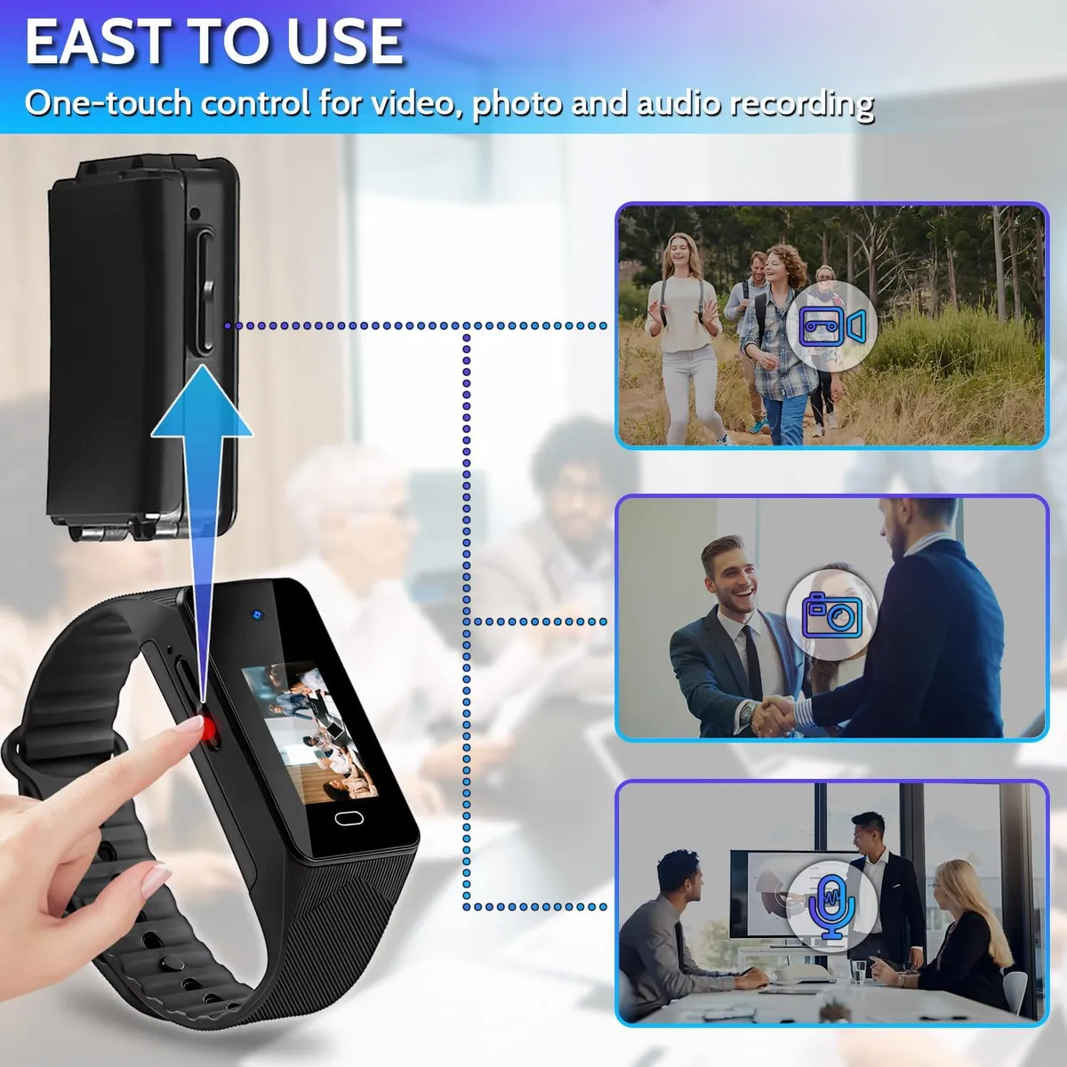 1080P Mini Body Camera with Playback,64GB Mini Video Cam for Recording & Photo