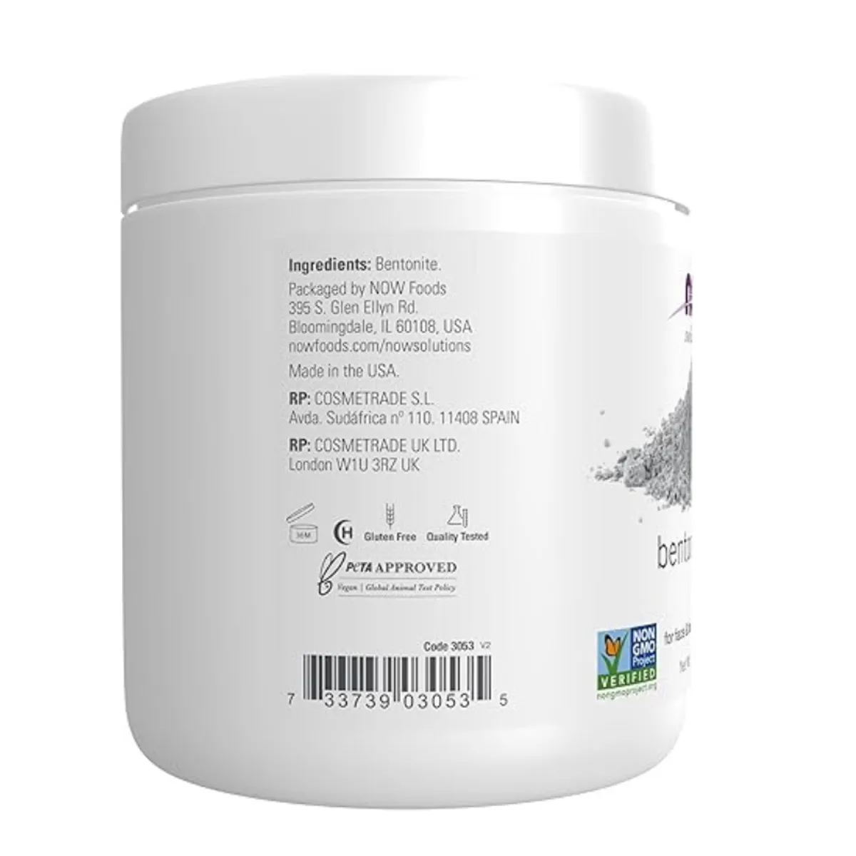 NOW Solutions, Bentonite Clay Powder, Pure Powder for Face and Body, Great for Oily Problem Skin, 11oz