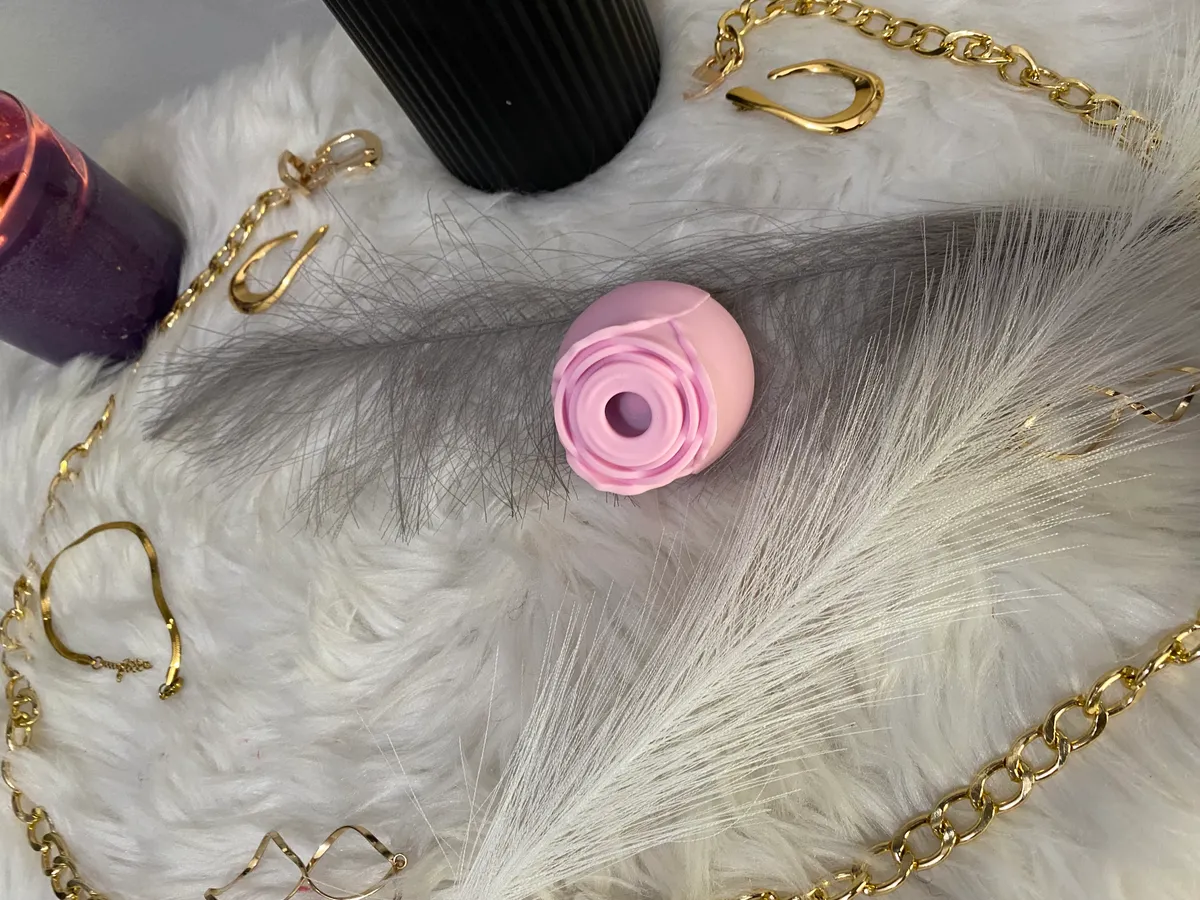 Rose Sucking Vibrator – Clitoral & Nipple Stimulator, Pink