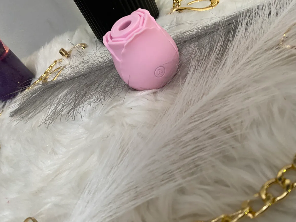 Rose Sucking Vibrator – Clitoral & Nipple Stimulator, Pink